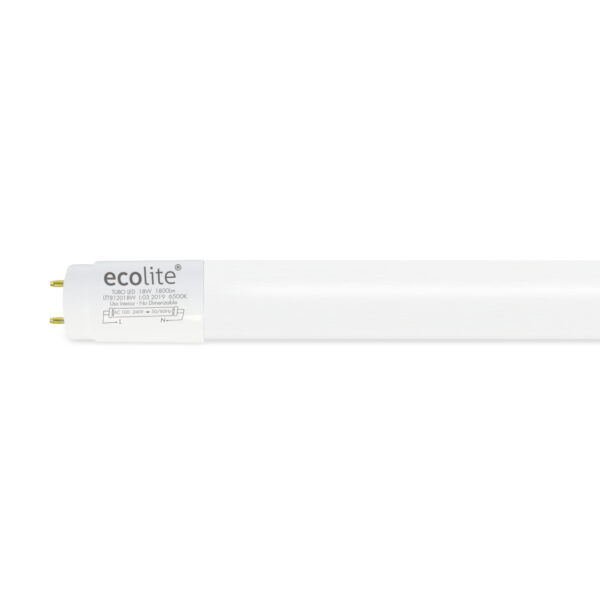 Ecolite S.A.S - Tubo de fuente led para enroscar (rosca:t8) ltt812018w