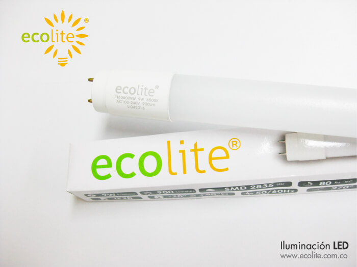 Ecolite: Tubo LED Policarbonato 9w