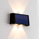 Aplique solar LED para exterior iluminación para jardines con energía solar