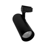 Track Light LED de 20W en color negro, diseñado para iluminación de acento en espacios comerciales y residenciales Ecolite sas