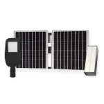 Luminaria LED PRO con panel solar ideal para alumbrado público y de exteriores proporcionando energía sostenible y eficiente Ecolite sas