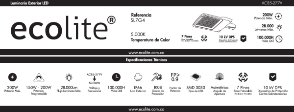 foco led para alumbrado publico
