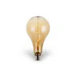 Bombillo LED vintage tipo pera E27, dimerizable.