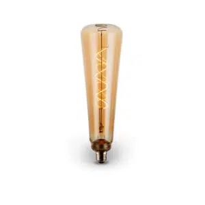 Bombillo LED vintage E27, 4W, dimerizable, ideal para iluminación decorativa.
