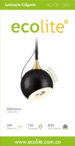 lampara colgante led