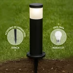 poste luz jardin