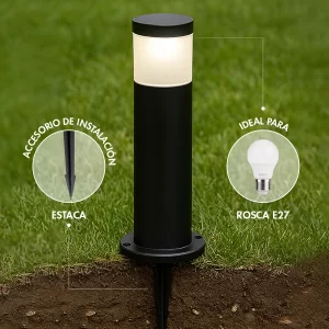 poste luz jardin