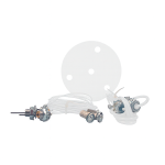 Accesorio colgante compatible con luminarias LEDLC3A y LEDLC3B.