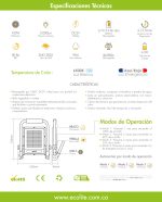 Reflector led recargable