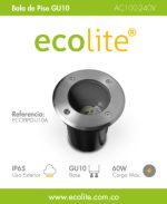bala de piso gu10